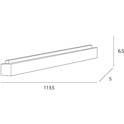 MAXLIGHT C0125 - LED Stropné svietidlo LINEAR LED/36W/230V 113,5 cm biela
