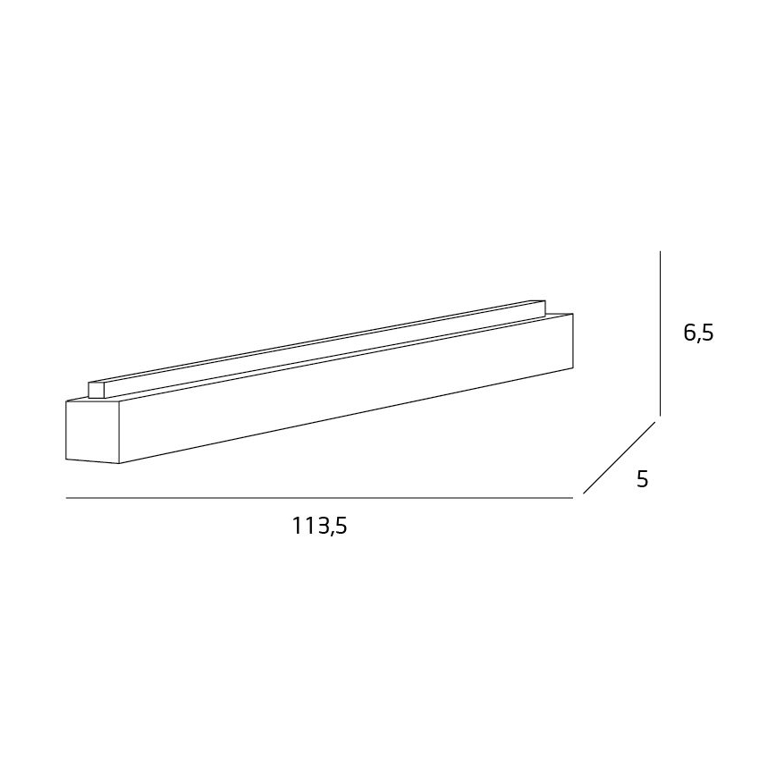 MAXLIGHT C0125D - LED Stmievateľné stropné svietidlo LINEAR LED/36W/230V 113,5 cm biela
