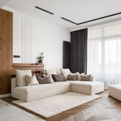 MAXLIGHT C0175D - LED Stmievateľné stropné svietidlo LINEAR LED/36W/230V 113,5 cm čierna