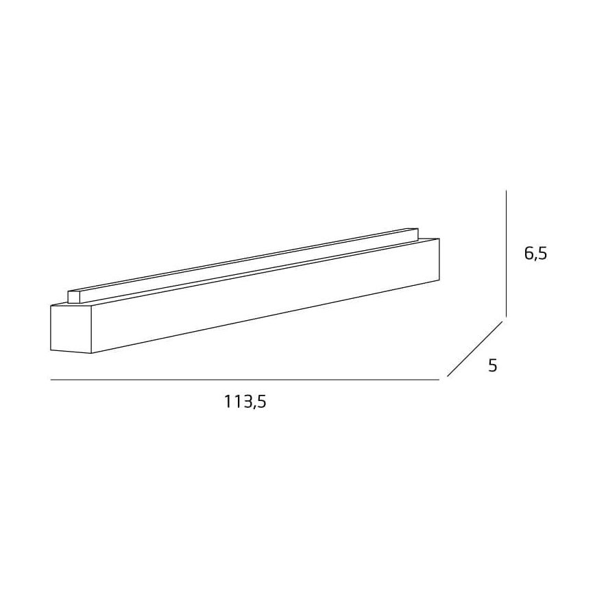 MAXLIGHT C0175D - LED Stmievateľné stropné svietidlo LINEAR LED/36W/230V 113,5 cm čierna