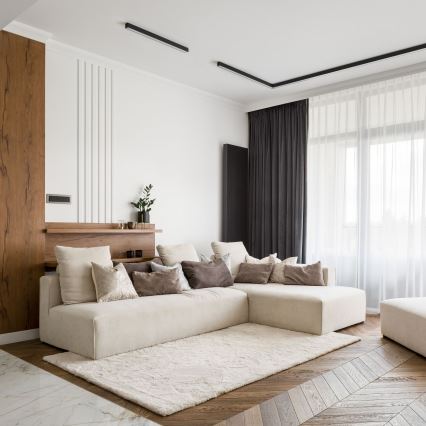 MAXLIGHT C0190D - LED Stmievateľné stropné svietidlo LINEAR LED/18W/230V 57 cm čierna