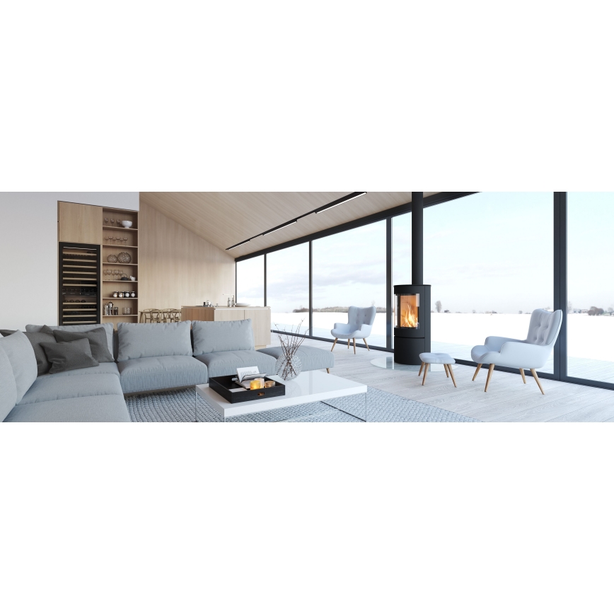 MAXLIGHT C0190D - LED Stmievateľné stropné svietidlo LINEAR LED/18W/230V 57 cm čierna