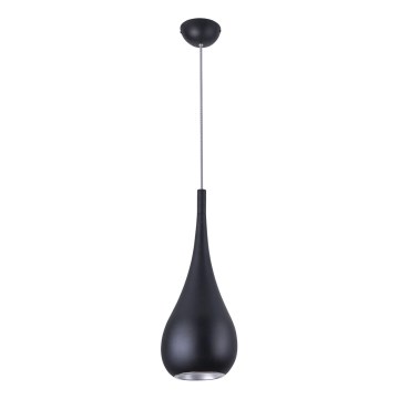 MAXLIGHT P0233 - Luster na lanku DROP 1xE27/40W/230V pr. 20 cm čierna