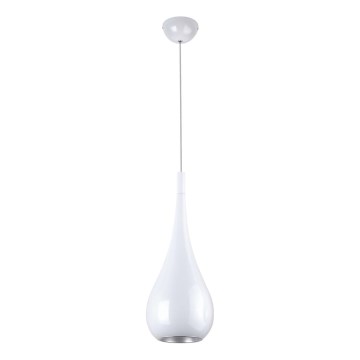 MAXLIGHT P0235 - Luster na lanku DROP 1xE27/40W/230V pr. 20 cm biela