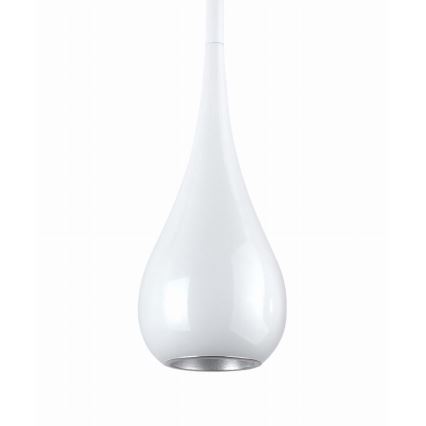 MAXLIGHT P0235 - Luster na lanku DROP 1xE27/40W/230V pr. 20 cm biela