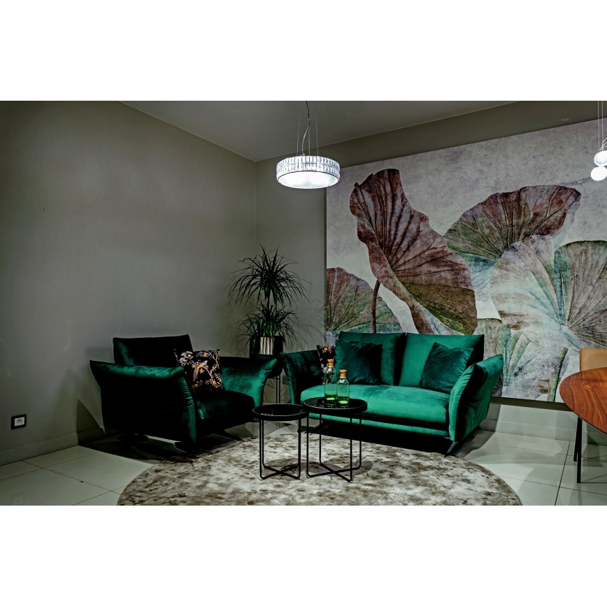 MAXLIGHT P0238 - Luster na lanku DIAMANTE 6xG9/42W/230V pr. 46 cm lesklý chróm