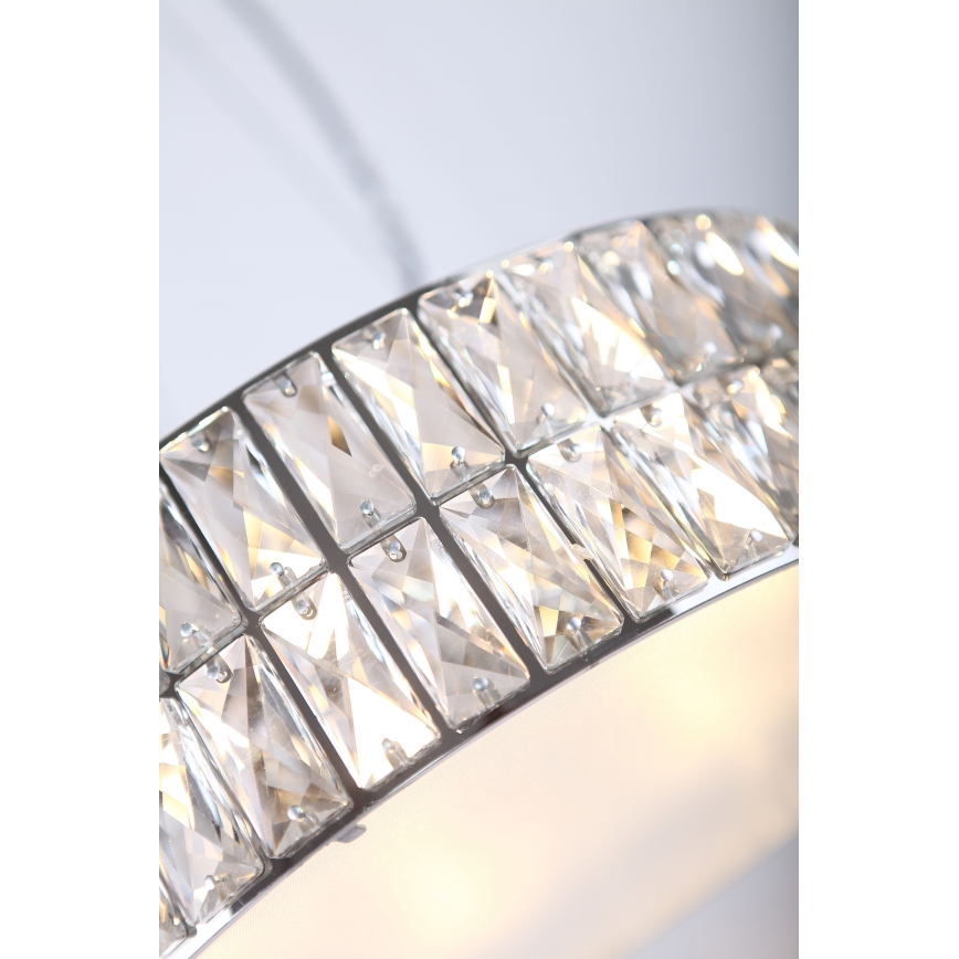 MAXLIGHT P0238 - Luster na lanku DIAMANTE 6xG9/42W/230V pr. 46 cm lesklý chróm