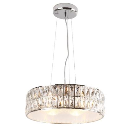 MAXLIGHT P0238 - Luster na lanku DIAMANTE 6xG9/42W/230V pr. 46 cm lesklý chróm