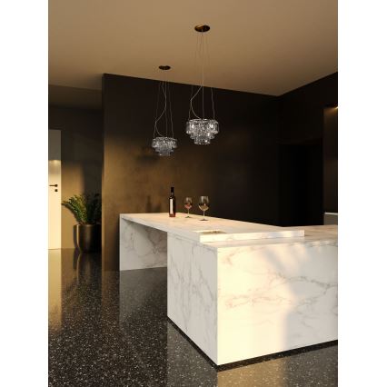 MAXLIGHT P0259 - Luster na lanku MONACO 9xG9/40W/230V pr. 42 cm lesklý chróm