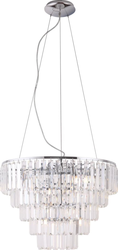 MAXLIGHT P0260 - Luster na lanku MONACO 15xG9/40W/230V pr. 60 cm lesklý chróm
