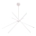 MAXLIGHT P0270 - LED Luster na lanku SPIDER LED/33W/230V biela