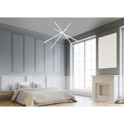 MAXLIGHT P0270 - LED Luster na lanku SPIDER LED/33W/230V biela