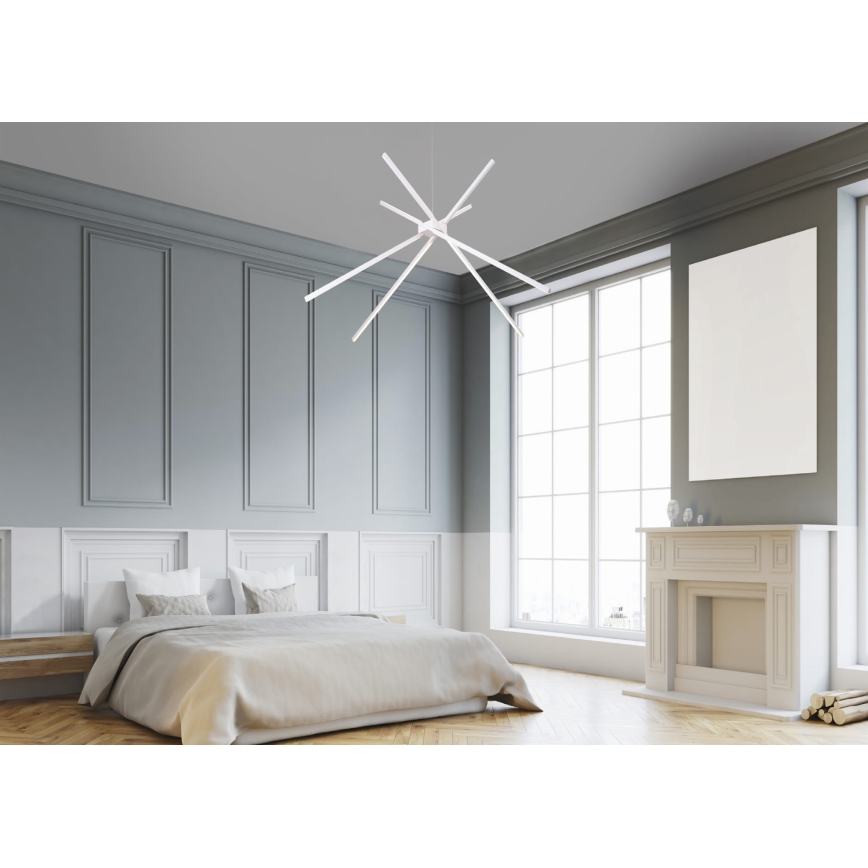 MAXLIGHT P0270 - LED Luster na lanku SPIDER LED/33W/230V biela
