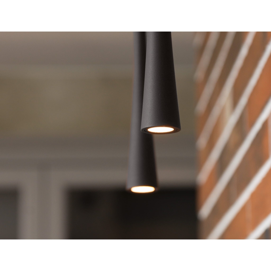 MAXLIGHT P0372 - LED Luster na lanku COFFEE LED/7W/230V pr. 3 cm čierna