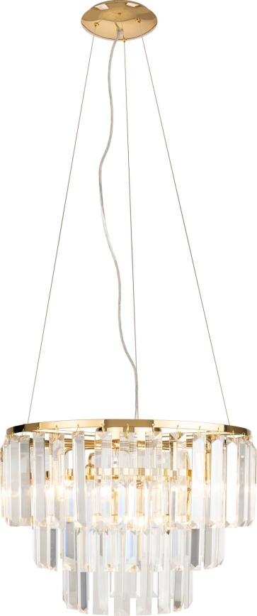 MAXLIGHT P0423 - Luster na lanku MONACO 9xG9/40W/230V pr. 42 cm zlatá