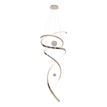 MAXLIGHT P0483D - LED Stmievateľný luster na lanku RITZ LED/100W/230V pr. 60 cm CRI 90 mosadz
