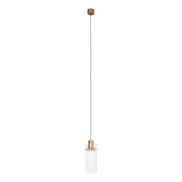 MAXLIGHT P0531 - LED Luster na lanku SIGNATURE LED/8W/230V pr. 15 cm mosadz/číra