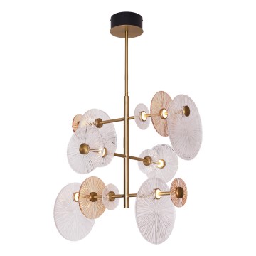 MAXLIGHT P0541 - LED Luster na tyči ALLURE 14xLED/5W/230V pr. 60 cm zlatá