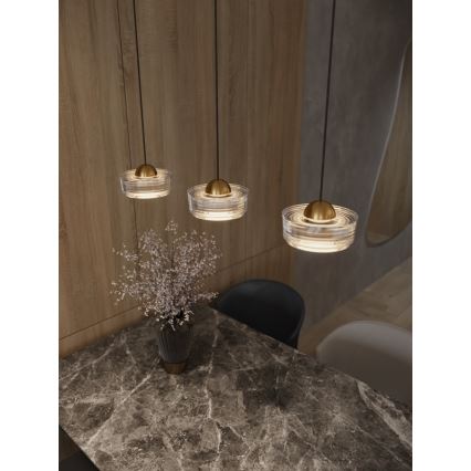 MAXLIGHT P0542 - LED Luster na lanku LIPARI LED/6W/230V pr. 16 cm číra