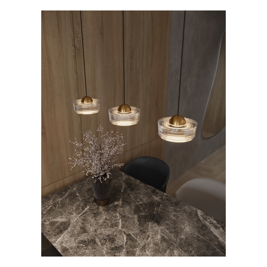 MAXLIGHT P0542 - LED Luster na lanku LIPARI LED/6W/230V pr. 16 cm číra
