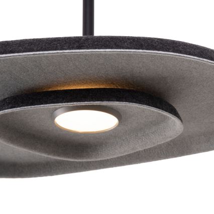 MAXLIGHT P0560 - LED Luster na lanku DEUX LED/5W/230V čierna