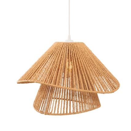 MAXLIGHT P0578 - Luster na lanku AMALFI 1xE27/15W/230V pr. 45 cm béžová