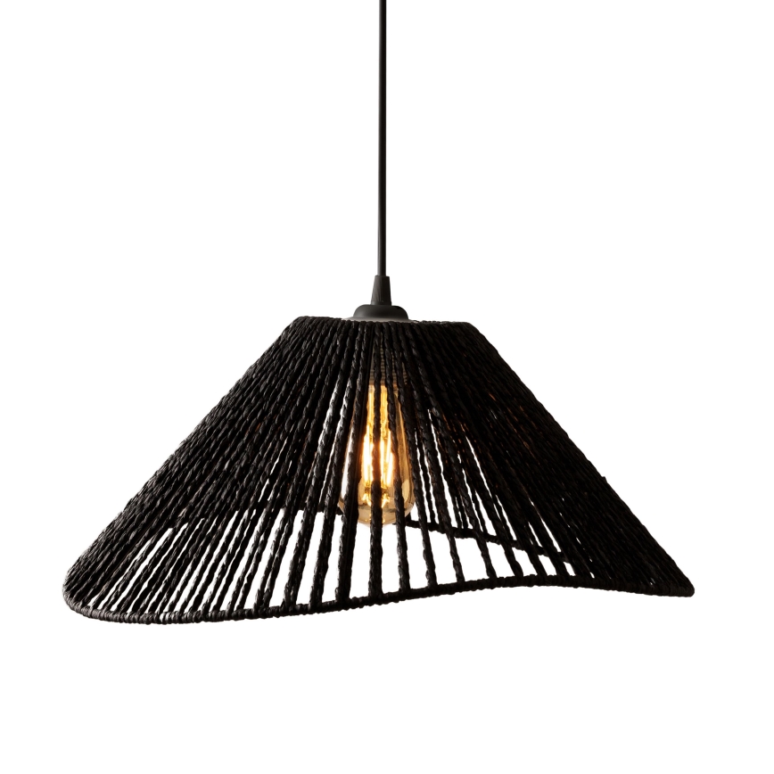 MAXLIGHT P0579 - Luster na lanku AMALFI 1xE27/15W/230V pr. 45 cm čierna