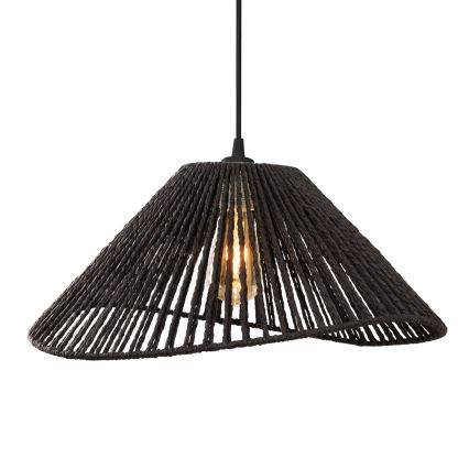 MAXLIGHT P0579 - Luster na lanku AMALFI 1xE27/15W/230V pr. 45 cm čierna