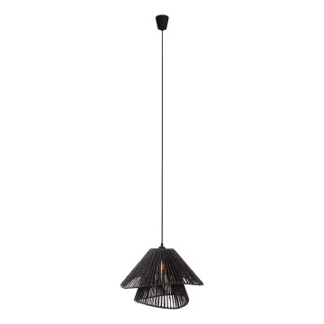 MAXLIGHT P0580 - Luster na lanku AMALFI 1xE27/15W/230V pr. 45 cm čierna