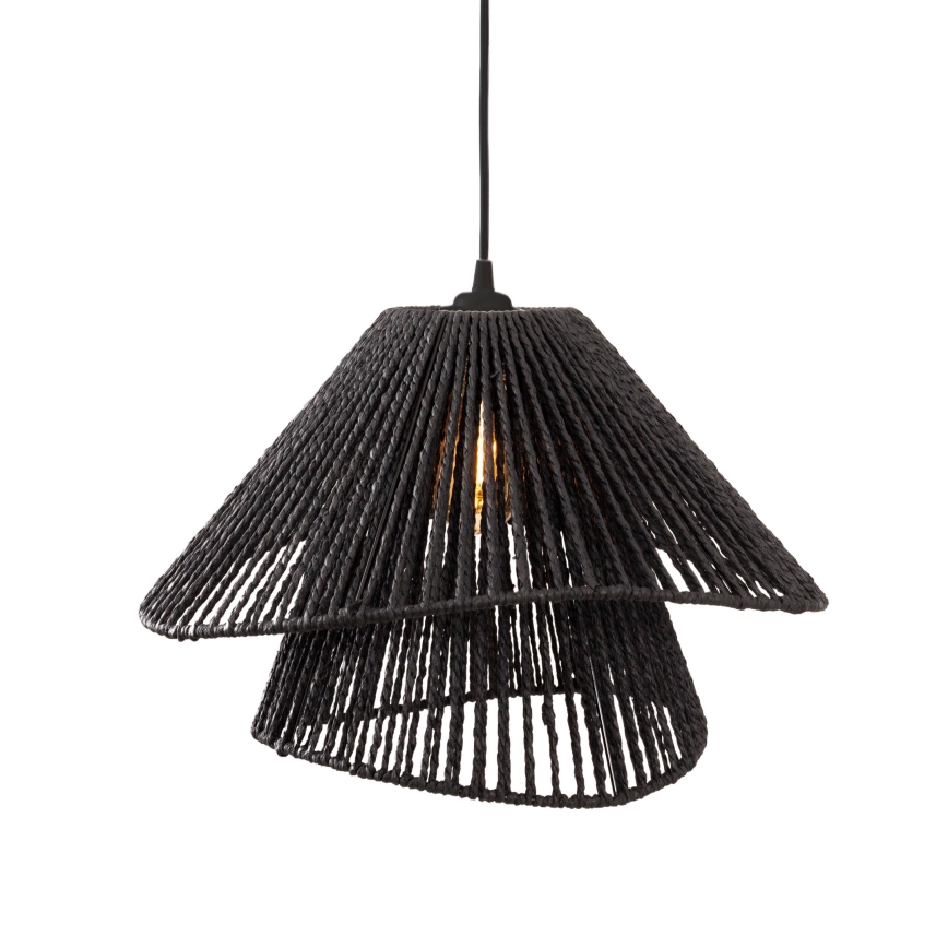MAXLIGHT P0580 - Luster na lanku AMALFI 1xE27/15W/230V pr. 45 cm čierna