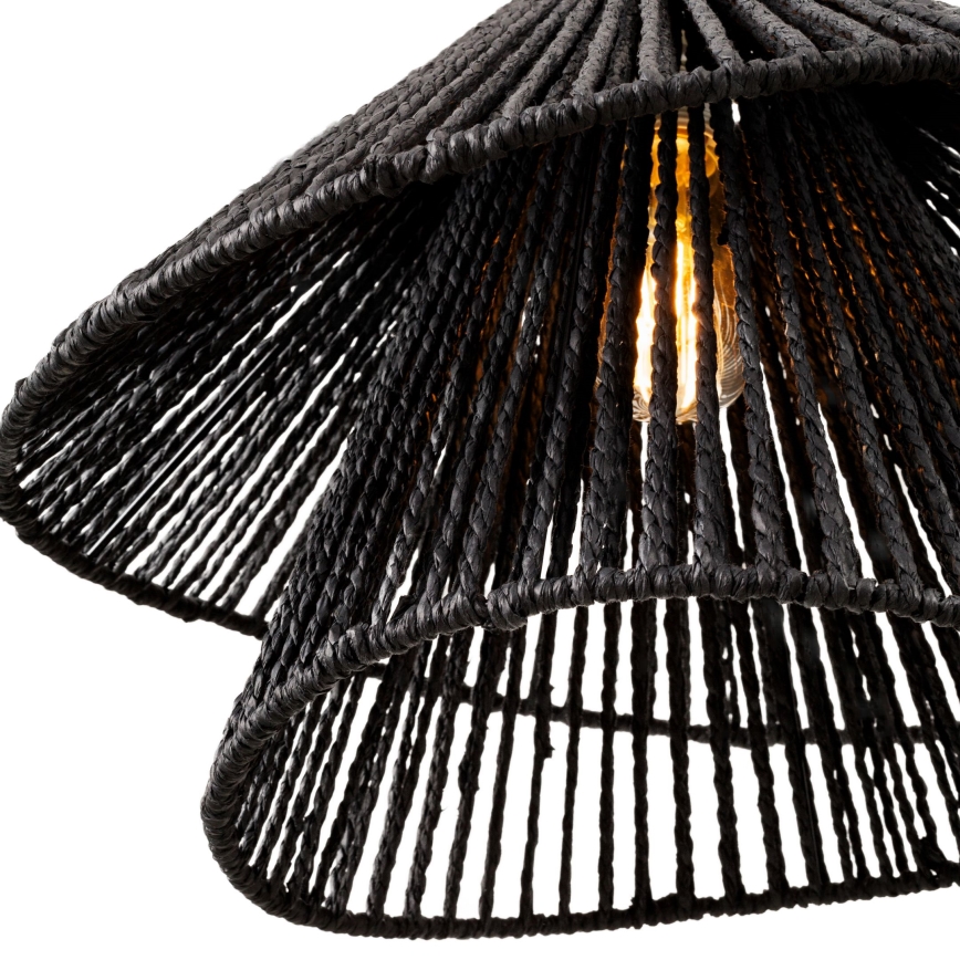 MAXLIGHT P0580 - Luster na lanku AMALFI 1xE27/15W/230V pr. 45 cm čierna