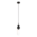 MAXLIGHT P0641 - Závesný luster NOVA na lanku 1xG9/12W/230V pr. 12 cm čierna