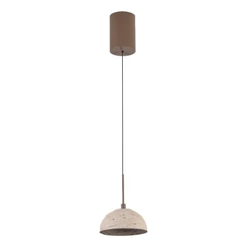 MAXLIGHT P0666 - LED luster na lanku CUCCINA LED/57W/230V priemer 15 cm béžová