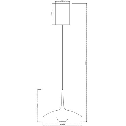 MAXLIGHT P0674 - LED závesný luster na lane MANUKA LED/12W/230V priemer 28 cm zlatá/béžová
