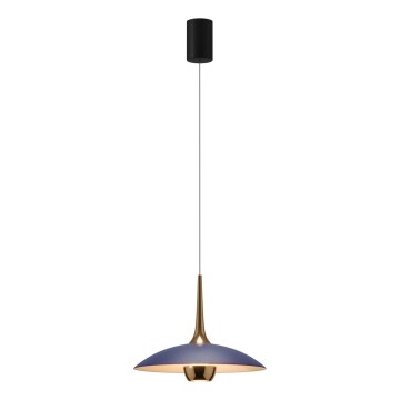 MAXLIGHT P0675 - LED Luster na lanku MANUKA LED/12W/230V pr. 28 cm zlatý/modrý