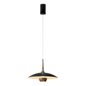 MAXLIGHT P0676 - LED luster na lanku MANUKA LED/12W/230V pr. 28 cm zlatá/čierna