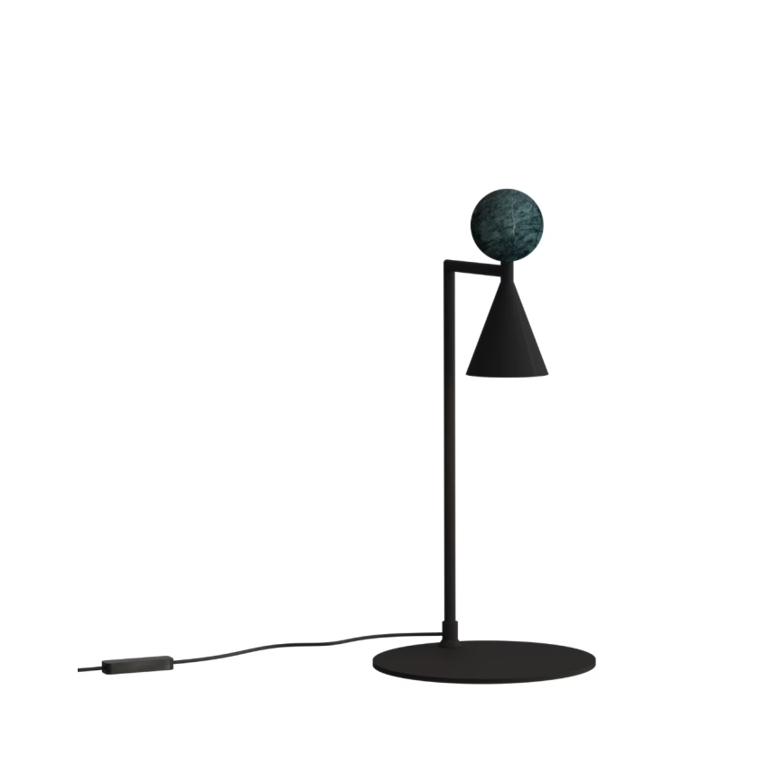 MAXLIGHT T0069 - LED Stolná lampa BINGO LED/12W/230V CRI 92 čierna/zelená