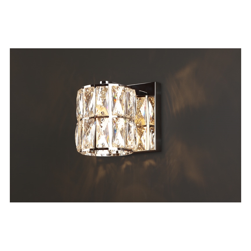MAXLIGHT W0205 - Nástenné svietidlo DIAMANTE 1xG9/42W/230V lesklý chróm