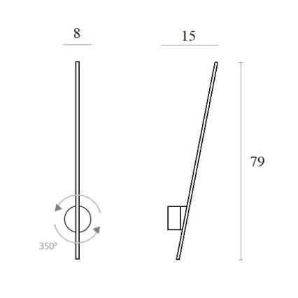 MAXLIGHT W0212 - LED Vonkajšie nástenné svietidlo SPIDER LED/8,4W/230V IP44 biela