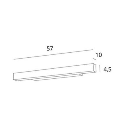 MAXLIGHT W0263 - LED Stmievateľné kúpeľňové osvetlenie zrkadla LINEAR LED/18W/230V 57 cm IP44 biela