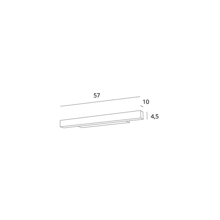 MAXLIGHT W0263 - LED Stmievateľné kúpeľňové osvetlenie zrkadla LINEAR LED/18W/230V 57 cm IP44 biela
