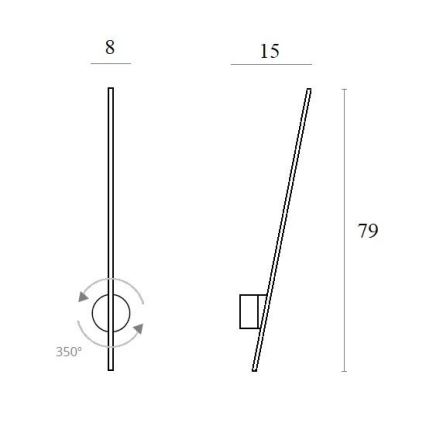 MAXLIGHT W0267 - LED Vonkajšie nástenné svietidlo SPIDER LED/8,4W/230V IP44 čierna