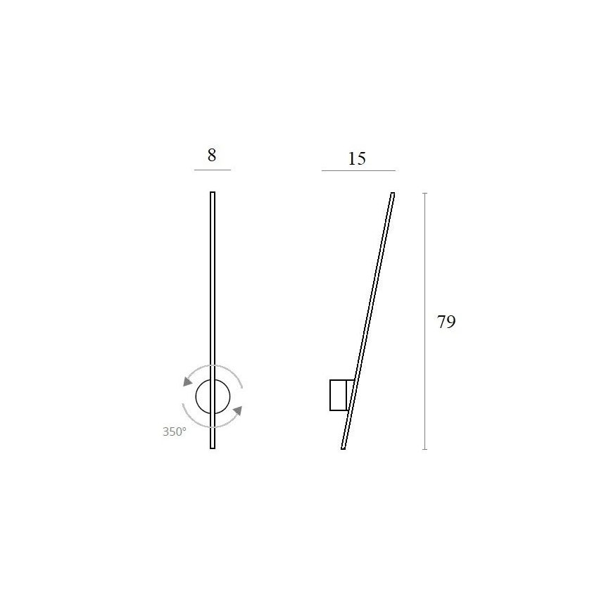 MAXLIGHT W0267 - LED Vonkajšie nástenné svietidlo SPIDER LED/8,4W/230V IP44 čierna