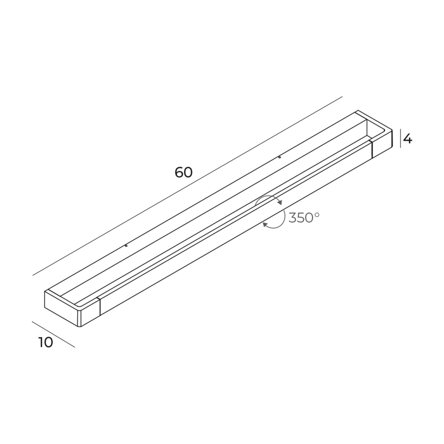 MAXLIGHT W0308 - LED Kúpeľňové nástenné svietidlo FLINK LED/18W/230V 60 cm IP44 biela