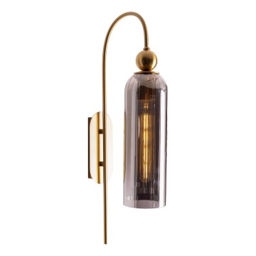 MAXLIGHT W0333 - Nástenná lampa CAMPANILA 1xE27/40W/230V mosadz/šedá