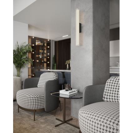 MAXLIGHT W0363 - LED Kúpeľňové nástenné svietidlo FAYETTE LED/6W/230V 31 cm IP44 čierna