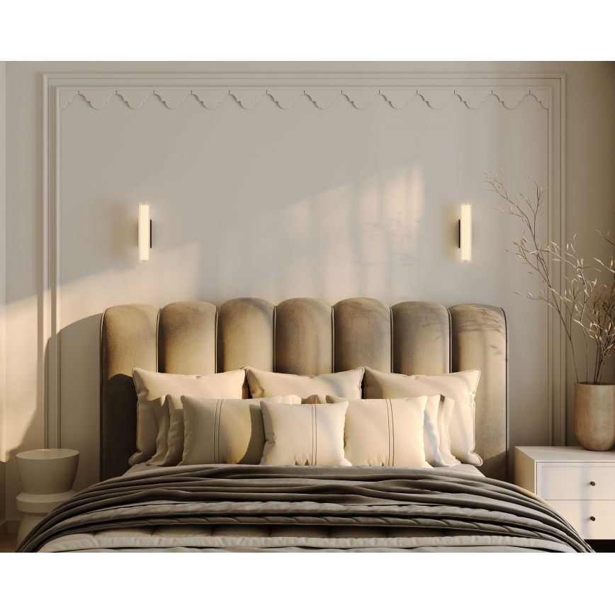 MAXLIGHT W0363 - LED Kúpeľňové nástenné svietidlo FAYETTE LED/6W/230V 31 cm IP44 čierna