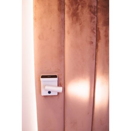 MAXLIGHT W0373 - LED Nástenné bodové svietidlo s bezdrôtovým nabíjaním LOFER LED/7W/230V biela