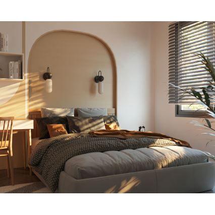 MAXLIGHT W0381 - Nástenná lampa ROMA 1xG9/12W/230V čierna
