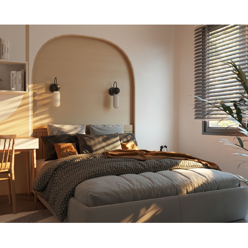MAXLIGHT W0381 - Nástenná lampa ROMA 1xG9/12W/230V čierna